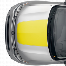 Bande centrale de capot Autocollant en vinyle pour Mitsubishi Outlander 2012-2014_5