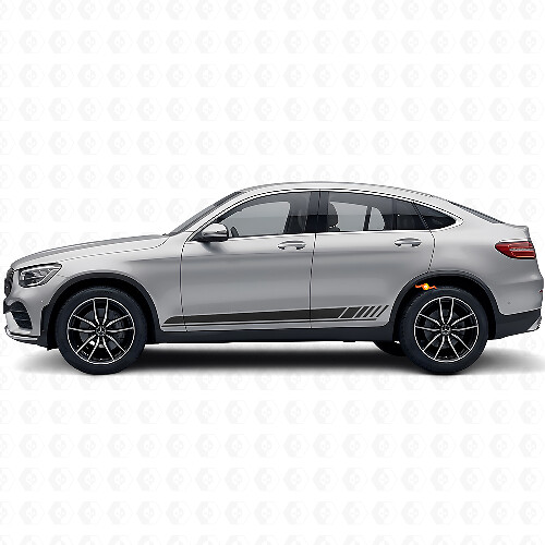 Autocollant vinyle bandes latérales style course pour Mercedes-Benz AMG GLC-Class C253_1