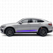 Autocollant vinyle bandes latérales style course pour Mercedes-Benz AMG GLC-Class C253_2
