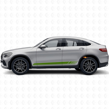 Autocollant vinyle bandes latérales style course pour Mercedes-Benz AMG GLC-Class C253_3