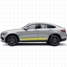 Autocollant vinyle bandes latérales style course pour Mercedes-Benz AMG GLC-Class C253_5