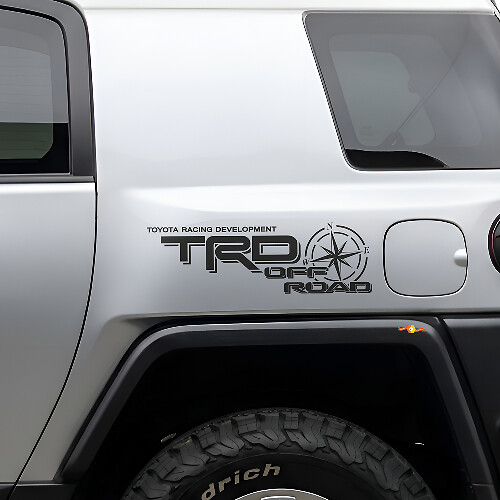 Autocollant latéral en vinyle TRD Off Road Compass pour Toyota FJ Cruiser