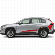 Autocollant en vinyle bandes latérales style hockey TRD pour Toyota RAV4 2019-2024_4