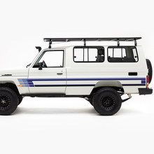 Kit d'autocollants en vinyle avec bandes latérales style vintage pour Toyota Land Cruiser J75_3