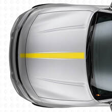 Autocollant Vinyle Fines Rayures Capot pour Dodge Charger_5