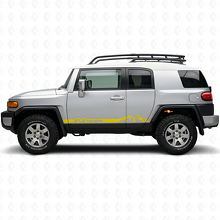 Autocollant en vinyle bandes pour bas de caisse style montagne pour Toyota FJ Cruiser_6