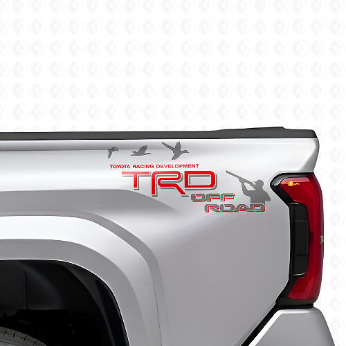 Autocollants en vinyle TRD Off Road Duck Hunter pour les côtés de la benne des camions Toyota