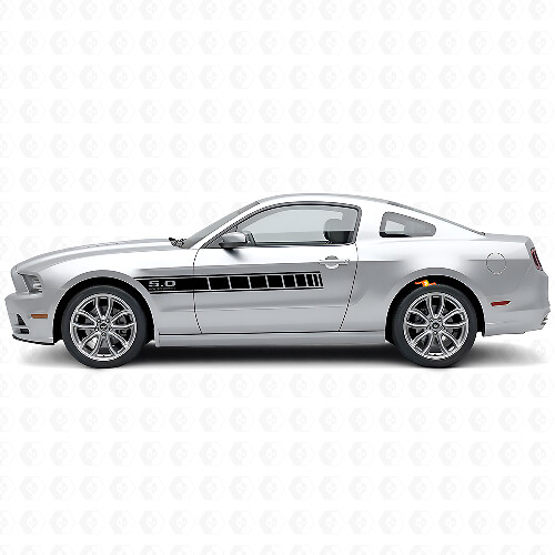Kit de décalcomanies en vinyle bandes latérales haute performance 5.0 pour Musclecar Musclecarmodel 2010-2014_1