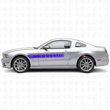 Kit de décalcomanie vinyle à bandes latérales avec logo cheval pour Musclecar Musclecarmodel 2010-2014_2