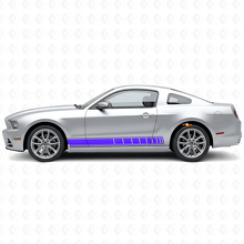 Kit d'autocollants en vinyle à rayures damier pour bas de caisse Musclecar 2010-2014_2