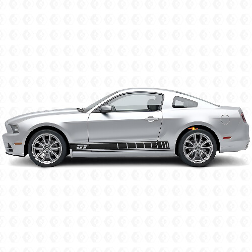 Kit de bandes autocollantes en vinyle pour bas de caisse avec logo GT pour Musclecar Musclecarmodel 2010-2014_1