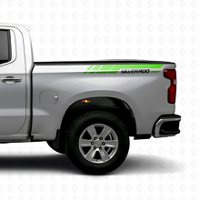 Kit de décalcomanies en vinyle de bandes latérales arrière Silverado RST pour Chevrolet Silverado 2019-2023_3