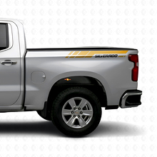 Kit de décalcomanies en vinyle de bandes latérales arrière Silverado RST pour Chevrolet Silverado 2019-2023_4