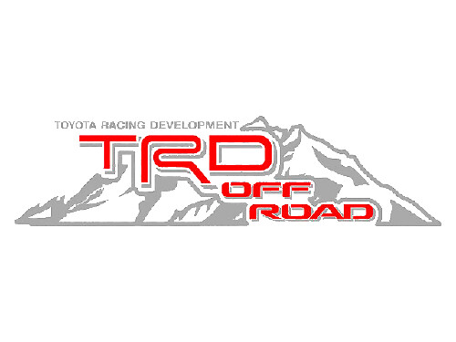 2 TOYOTA TRD OFF Mountain TRD racing développement côté vinyle autocollant autocollant