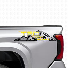 Ensemble d'autocollants latéraux en vinyle style montagne tout-terrain TRD pour camions Toyota_5