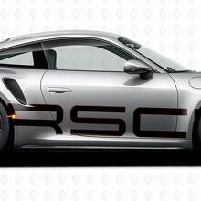 Autocollant énorme logo latéral Porsche 911 avec contour_2