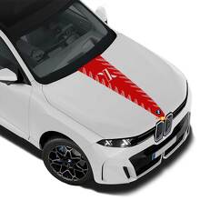 Bande Autocollante Vinyle Centre Capot Style X Pour BMW X5 G65_2