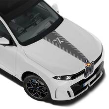Bande Autocollante Vinyle Centre Capot Style X Pour BMW X5 G65_3