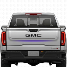 Autocollants Bandes pour hayon pour GMC Sierra 1500 AT4X Autocollant vinyle pour graphiques GMC Sierra_4