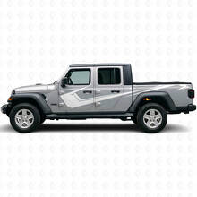 Kit de décalcomanies en vinyle à bandes latérales angulaires pour Jeep Gladiator 2020-27_5