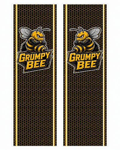 Truck Bed Side Stripe Grumpy Bee Rumble Bee Concept Vinyl Sticker Decal Printed Lamination for Dodge Ram 1500 2500
