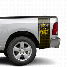 Décalcomanies de bande latérale nid d’abeille Grumpy Bee pour Dodge Ram 1500 2500_2