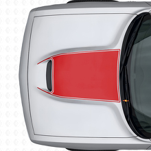 Autocollant vinyle contour noir pour prise d'air capot Dodge Challenger 2015+_4
