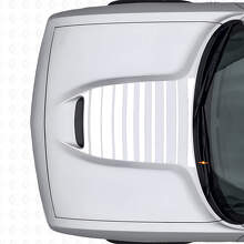 Autocollants en vinyle rayés pour ventilation de capot Strobe pour Dodge Challenger 2015+_5