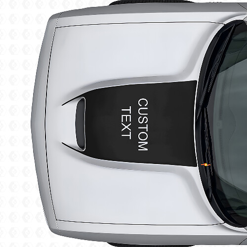 Autocollant en vinyle de ventilation de capot personnalisé noir pour Dodge Challenger 2015+