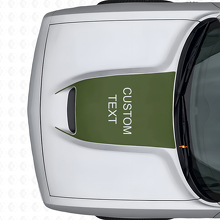 Autocollant en vinyle de ventilation de capot personnalisé noir pour Dodge Challenger 2015+_3
