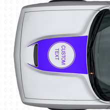 Autocollant Vinyle de Lettre Personnalisée pour Entrée d'Air de Capot Dodge Challenger 2015+_2