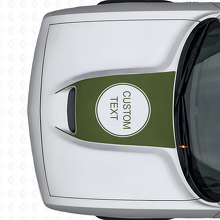 Autocollant Vinyle de Lettre Personnalisée pour Entrée d'Air de Capot Dodge Challenger 2015+_3