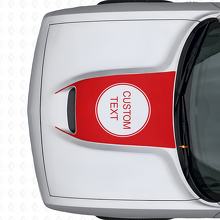 Autocollant Vinyle de Lettre Personnalisée pour Entrée d'Air de Capot Dodge Challenger 2015+_4