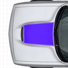 Décalcomanie Vinyle Contour Noir pour Capot Dodge Challenger 2015+_2
