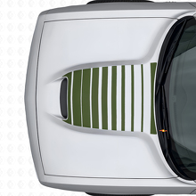 Autocollant vinyle bandes capot stroboscopiques pour Dodge Challenger 2015+_3