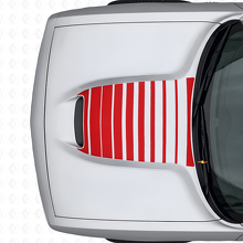 Autocollant vinyle bandes capot stroboscopiques pour Dodge Challenger 2015+_4