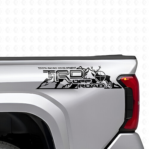Autocollants en vinyle Style Hors Route TRD pour le flanc des pick-up Toyota