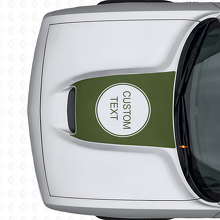 Lettrage personnalisé Autocollant vinyle capot pour Dodge Challenger 2015+_3