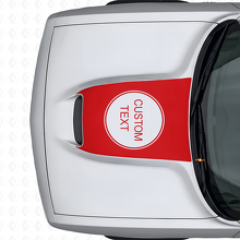 Lettrage personnalisé Autocollant vinyle capot pour Dodge Challenger 2015+_4