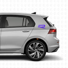 Kit de décalcomanie vinyle Logo R arrière latéral pour Volkswagen Golf R MK8 2023_2