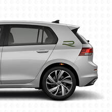 Kit de décalcomanie vinyle Logo R arrière latéral pour Volkswagen Golf R MK8 2023_3