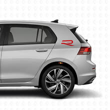 Kit de décalcomanie vinyle Logo R arrière latéral pour Volkswagen Golf R MK8 2023_4