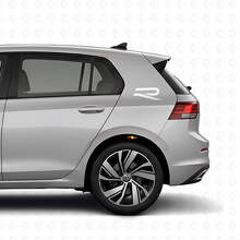 Kit de décalcomanie vinyle Logo R arrière latéral pour Volkswagen Golf R MK8 2023_5