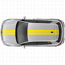 Kit de décalcomanies vinyles à bandes doubles pour capot et toit Racing pour Volkswagen Golf R MK8 2023_6