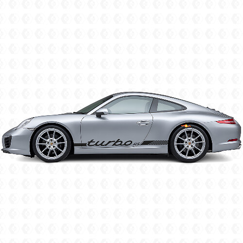 Kit de décalcomanies vinyl bandes latérales style Turbo RS pour Porsche 911 991_1