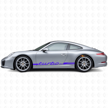 Kit de décalcomanies vinyl bandes latérales style Turbo RS pour Porsche 911 991_2