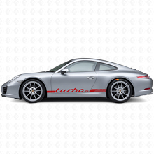 Kit de décalcomanies vinyl bandes latérales style Turbo RS pour Porsche 911 991_4