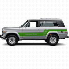 Kit de décalcomanies en vinyle pour bandes latérales Cherokee Chief pour Jeep Cherokee 1979_3
