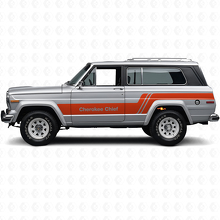 Kit de décalcomanies en vinyle pour bandes latérales Cherokee Chief pour Jeep Cherokee 1979_4