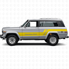 Kit de décalcomanies en vinyle pour bandes latérales Cherokee Chief pour Jeep Cherokee 1979_5